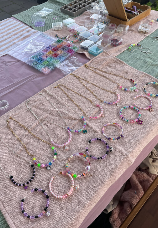 Kids Beaded Jewellery Making Workshop Party