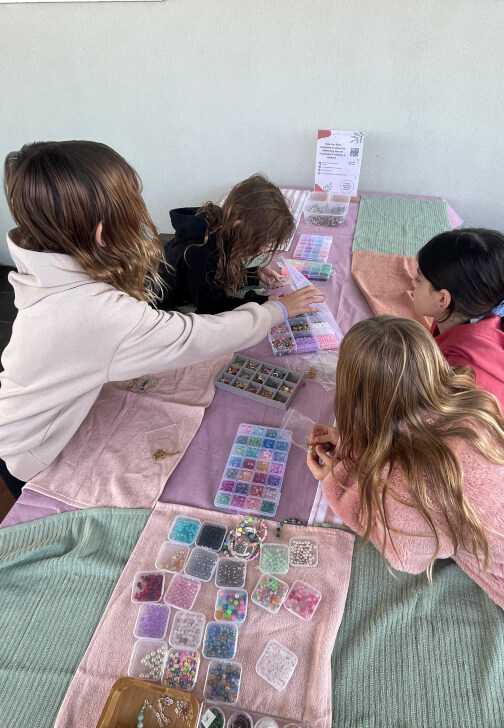 Kids Beaded Jewellery Making Workshop Party