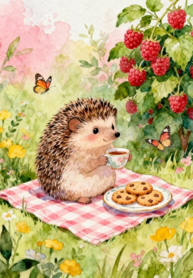 Kids' Cute Hedgehog