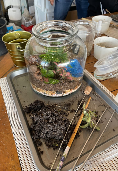 Kids Easter Terrarium Workshop Sydney - DIY Mini Garden for Child