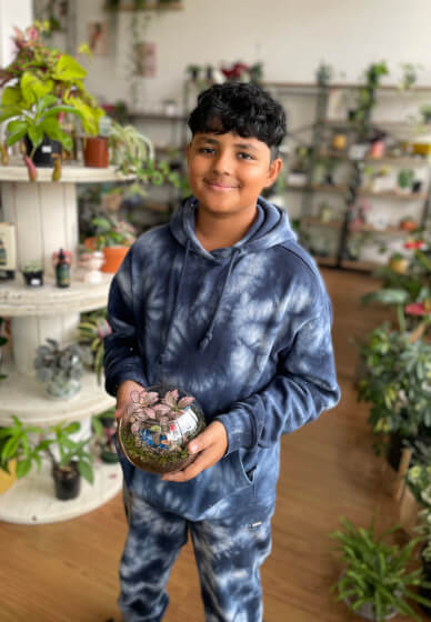 Kids Easter Terrarium Workshop Sydney - DIY Mini Garden for Child