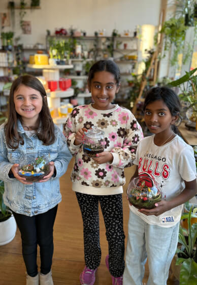 Kids Easter Terrarium Workshop Sydney - DIY Mini Garden for Child