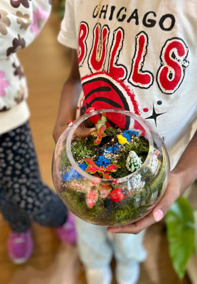 Kids Easter Terrarium Workshop Sydney - DIY Mini Garden for Child