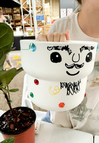 Kids Paint a Pot Workshop - with Plant