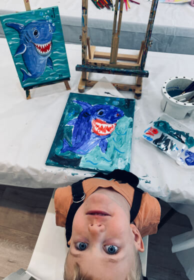 Kids Painting Workshop: Chill Shark