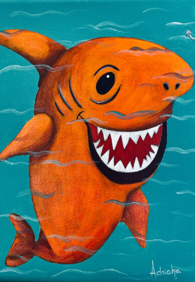 Kids Painting Workshop: Chill Shark
