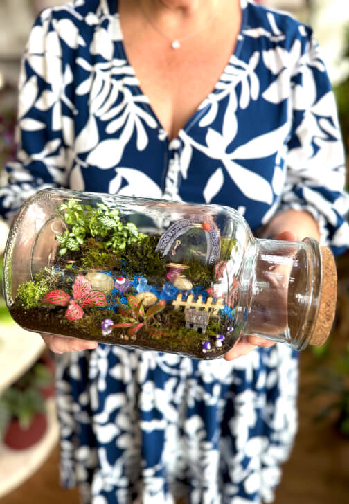 Kids School Holiday Terrarium Building and Pot Painting Class