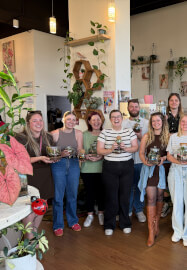 Kids School Holiday Terrarium Building and Pot Painting Class