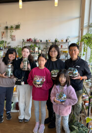 Kids School Holiday Terrarium Building and Pot Painting Class