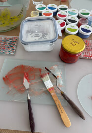 Kiln Formed and Painted Glass Workshop: Platter