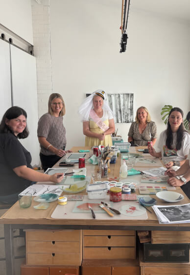 Kiln Formed and Painted Glass Workshop: Platter