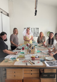 Kiln Formed and Painted Glass Workshop: Platter