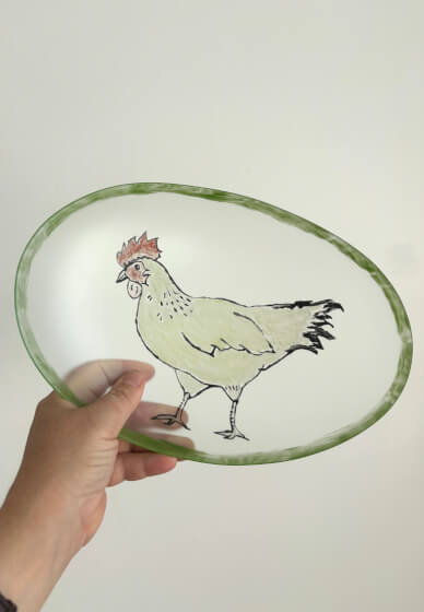 Kiln Formed and Painted Glass Workshop: Platter