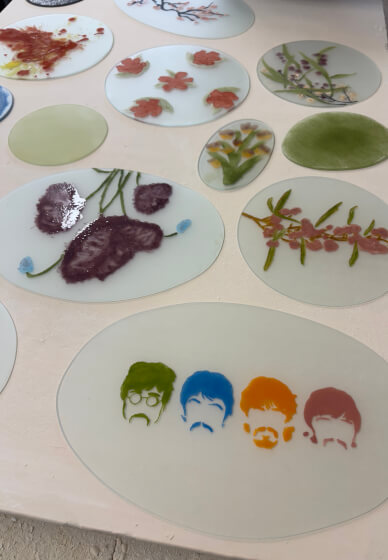Kiln Formed and Painted Glass Workshop: Platter