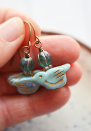 Kit Only - Love Bird Beaded Jewellery Making Kit - Blue