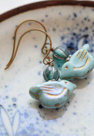 Kit Only - Love Bird Beaded Jewellery Making Kit - Blue