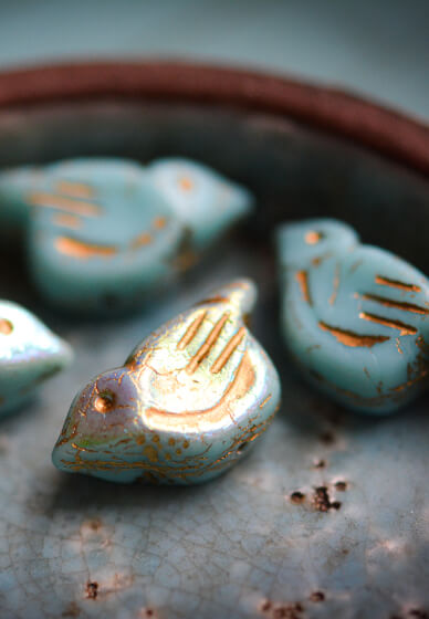 Kit Only - Love Bird Beaded Jewellery Making Kit - Blue