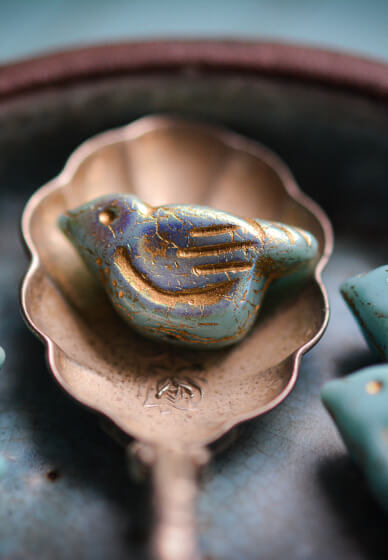 Kit Only - Love Bird Beaded Jewellery Making Kit - Blue