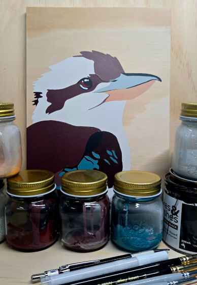 Kookaburra Guided Painting Workshop
