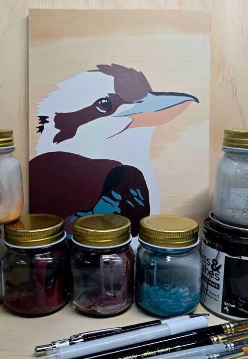 Kookaburra Painting Class for Beginners