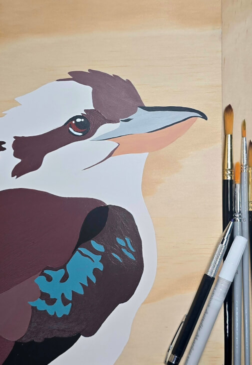 Kookaburra Painting Class for Beginners