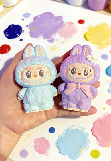 Labubu Jewellery Plate and Plaster Figurine Painting Class
