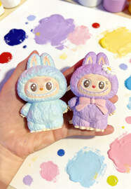 Labubu Jewellery Plate and Plaster Figurine Painting Class