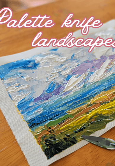 Monthly Ladies Art Group: Palette Knife Acrylic Landscapes Class