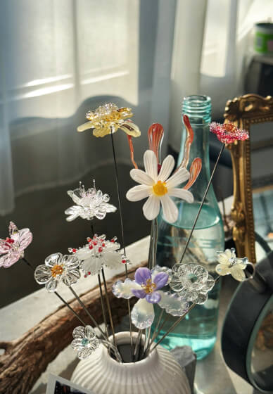 Lampworking Class: Glass Flowers