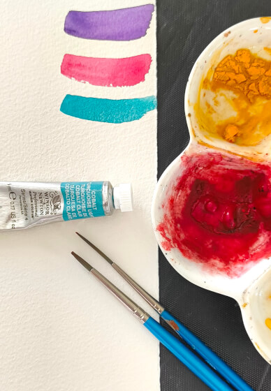 Lavender Field Watercolour Workshop with Ferie Sadeghi
