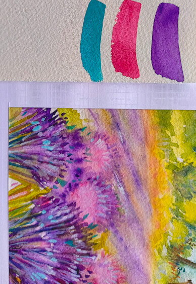Lavender Field Watercolour Workshop with Ferie Sadeghi