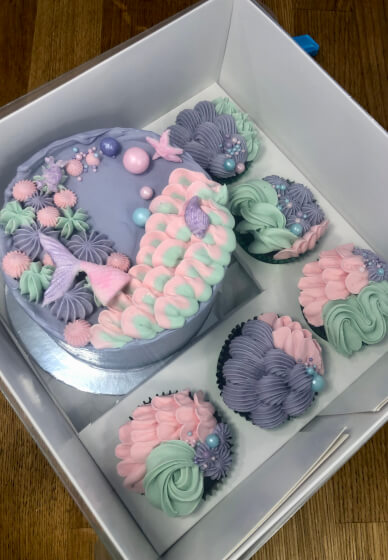 Layer Cake and Cupcake Decorating Workshop: Little Mermaid