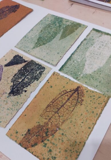 Leaf Printing Class