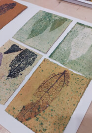 Leaf Printing Class