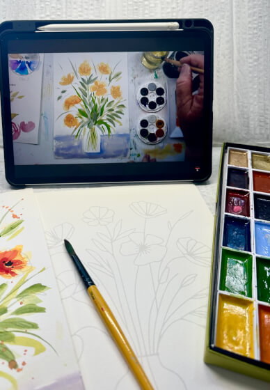 Learn to Paint Watercolour Florals for Beginners