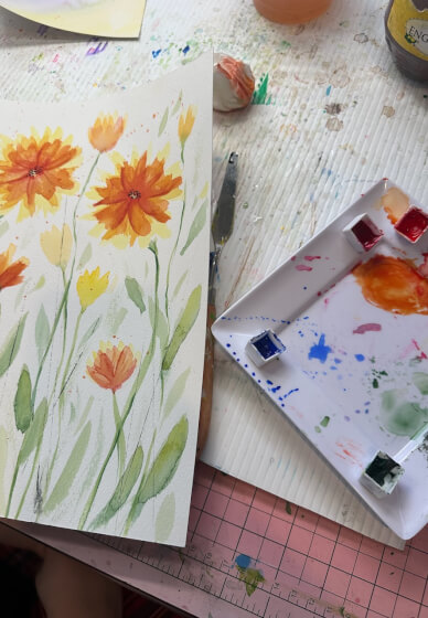 Learn to Paint Watercolour Florals for Beginners