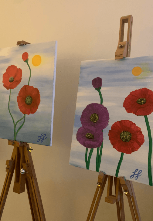 Lest We Forget Poppy Paint and Sip Class