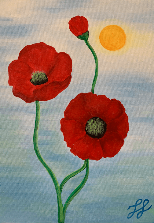 Lest We Forget Poppy Paint and Sip Class