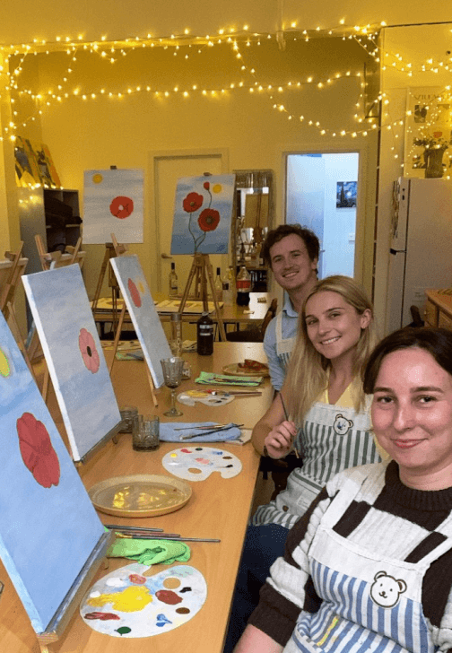 Lest We Forget Poppy Paint and Sip Class