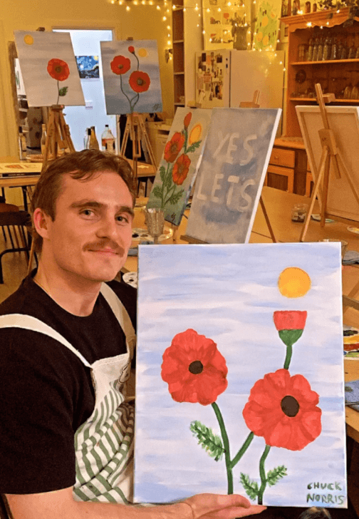 Lest We Forget Poppy Paint and Sip Class