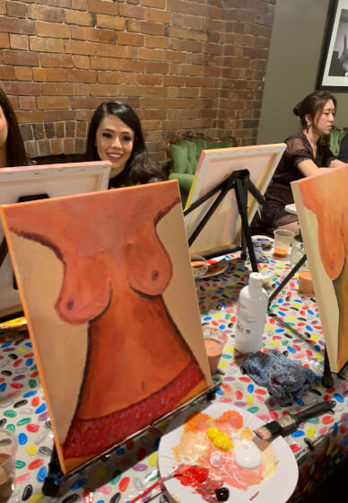 Life Model Paint and Sip Class