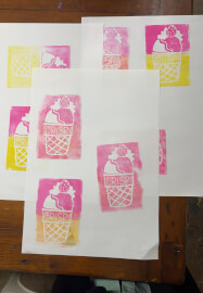 Lino Print Cards Class