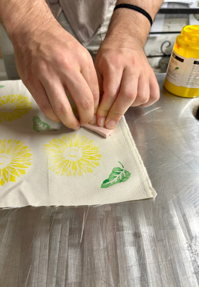 Lino Print Class for Chocolate Day