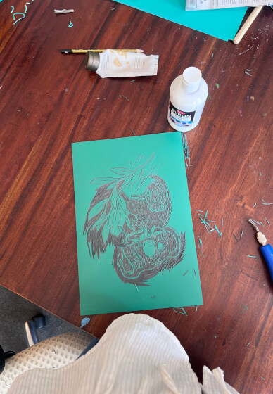 Lino Print Course for Kids