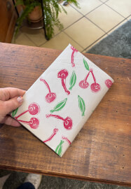Lino Print Fabric and Cover a Notebook Class