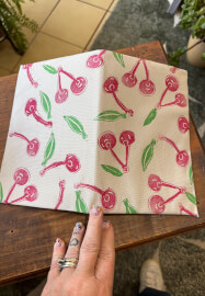 Lino Print Fabric and Cover a Notebook Class