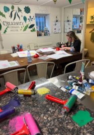 Lino Print Gift Tag Class