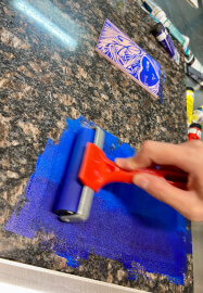 Lino Printed Napkins Class