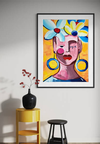 Whimsical Portraits Paint and Sip Class