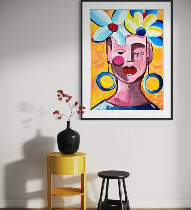 Whimsical Portraits Paint and Sip Class